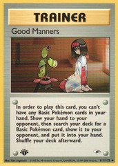Good Manners - 111/132 - Uncommon - 1st Edition